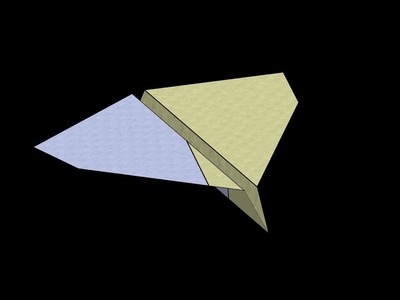 Clipper Paper Airplane: 3D Folding