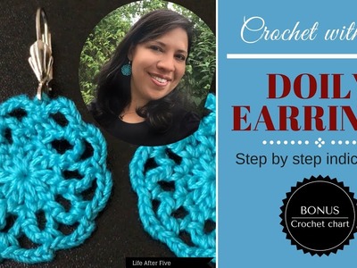 Crochet with me Doily Earrings - LifeAfterFive
