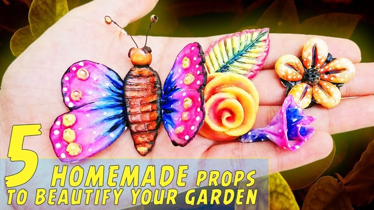 Cute garden decoration ideas from play dough ♥ diy garden accessories by bring me art