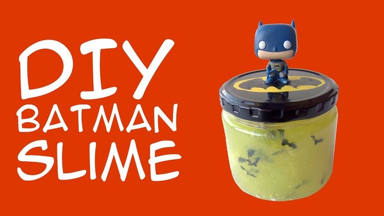 DIY Batman Slime Recipe (DC Universe Fandom) Crafty McFangirl Tutorial