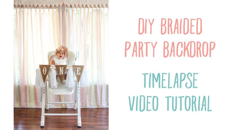DIY Braided Party Backdrop: Timelapse Video Tutorial