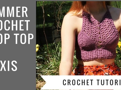 DIY Crochet Crop Top Tutorial  (Full Written Pattern in Description)