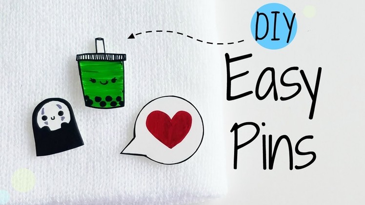 DIY Easy Pins using Shrink Plastic