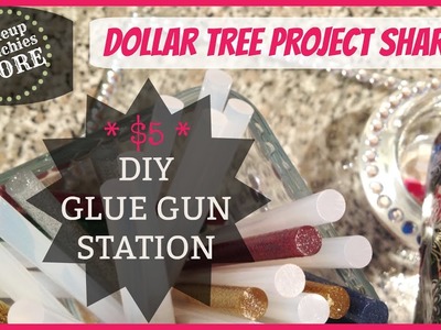 DIY Hot Glue Gun Holder | Dollar Tree DIY | #ProjectShare