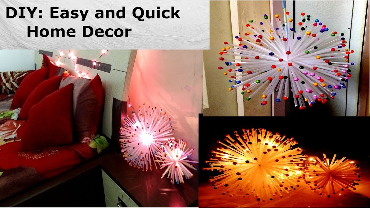 DIY: How to make a lamp out of straws: Dandelion Lamp. Home decor