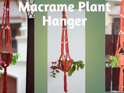 DIY-How to make Macrame Plant Hanger.Plant Holder  tutorial