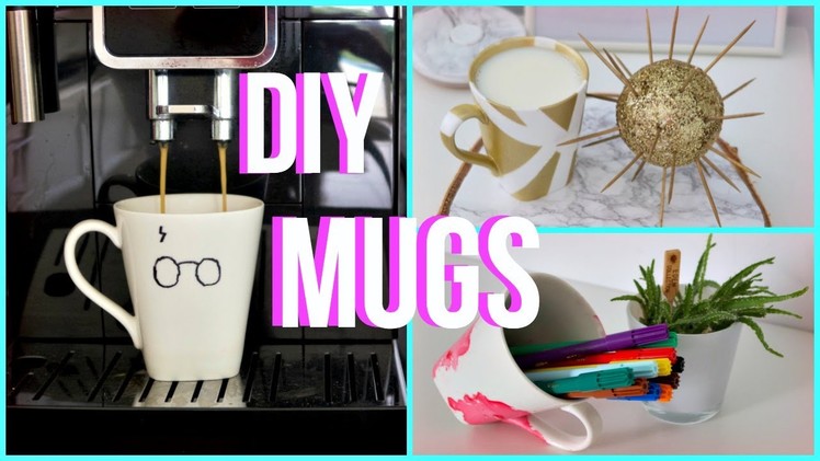 DIY MUGS.CUPS PINTEREST AND TUMBLR. INSPIRED! (Marble, Harry Potter,. )