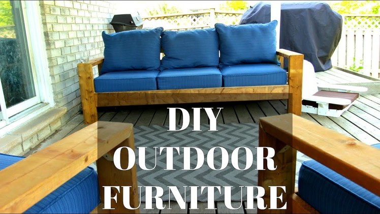 DIY Outdoor Couch & Chairs | CHEAP & EASY HACK