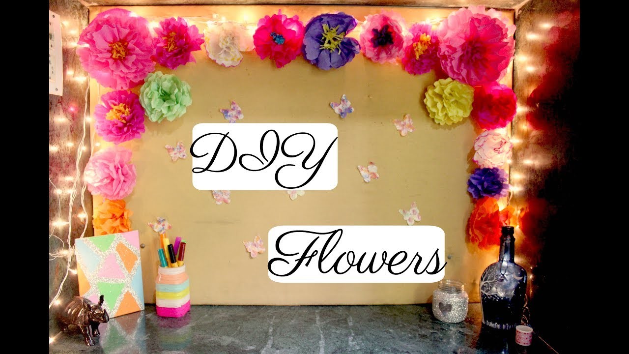 DIY-Paper flowers for room decor