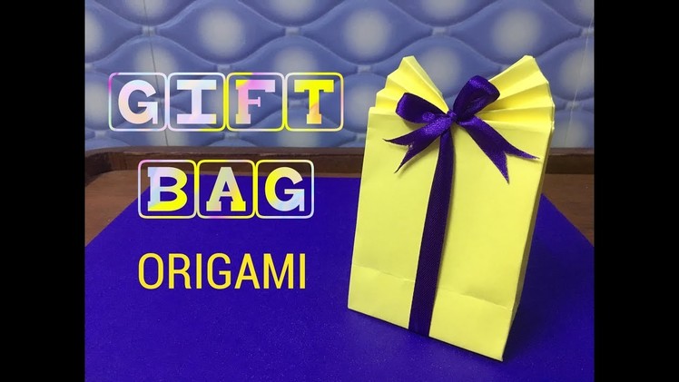DIY : Paper Gift Bag Origami