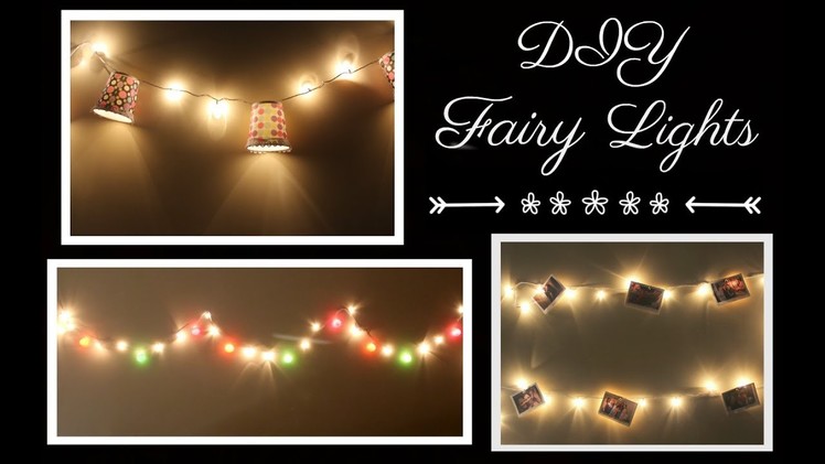 DIY Room Decor with Fairy Lights