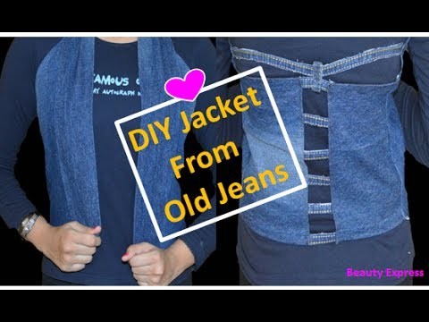 DIY Transform Your Old Jeans Into Jacket | Beauty Express