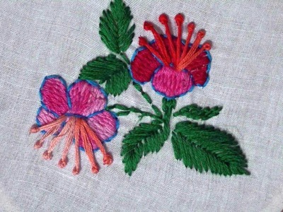 Hand Stitch Design Of Varat Stitch. Kashmiri Varat Stitch
