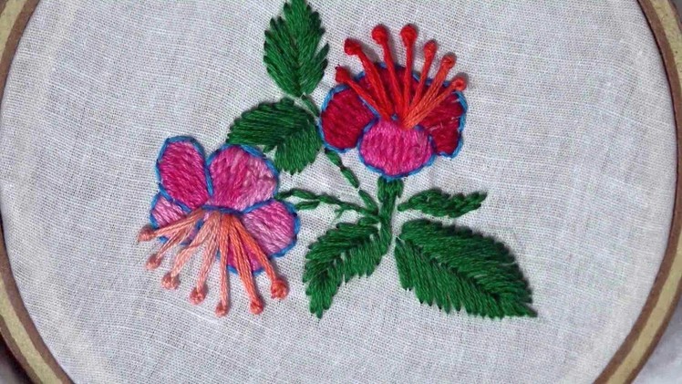 Hand Stitch Design Of Varat Stitch. Kashmiri Varat Stitch