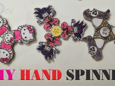 HELLO KITTY vs KUNGFU PANDA vs GOKU Spinner | DIY Hand Spinner Fidget