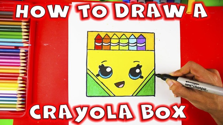 How to Draw a Crayon Box Step by Step Easy and Cute