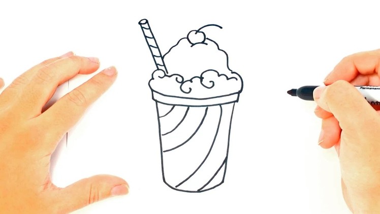 How to draw a Smoothie | Smoothie Easy Draw Tutorial