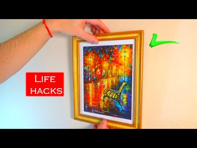 How to hang a picture on the wall LIFE HACKS