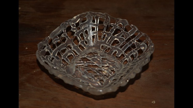 How to Make a Bowl Using Hot Glue Gun | DIY Plastic Bowl