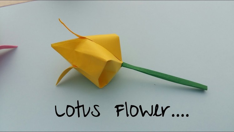 How to make a lotus flower with paper