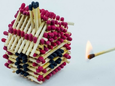 How to Make a Match House Without Glue! And Will I Burn it?