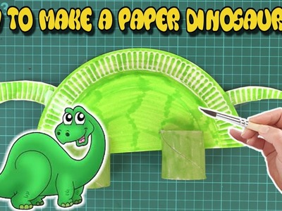 How To Make A Paper Plate Dinosaur  | DIY: Craft Ideas For Kids | (Tutorial Video) ???? Crafty Kids