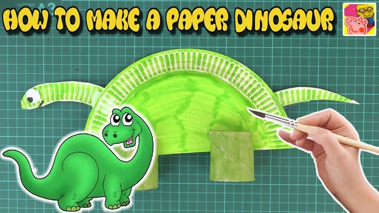 How To Make A Paper Plate Dinosaur  | DIY: Craft Ideas For Kids | (Tutorial Video) ???? Crafty Kids