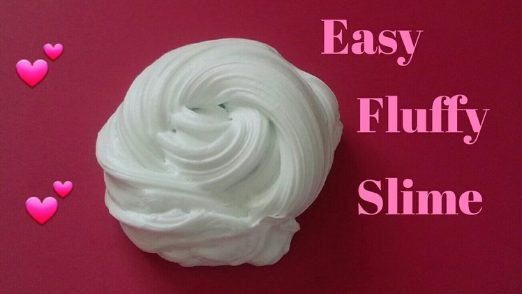 How to make Easy Fluffy Slime for beginners ????????