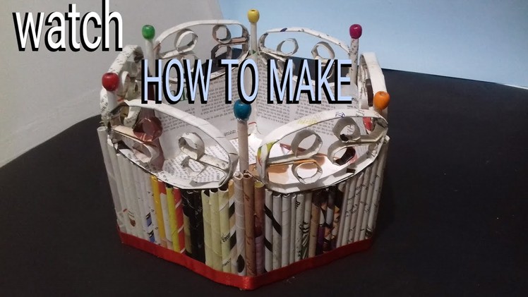 ????✔How to make newspaper basket || craft out of paper || best out of waste