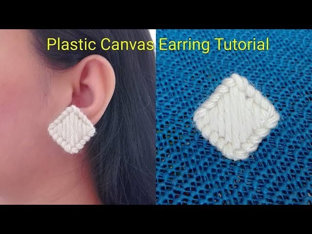 How to Make Plastic Canvas Earring. Tutorial