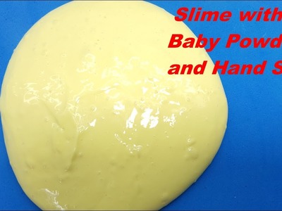 How To Make Slime with Baby Powder and Hand Soap! DIY Slime without Glue, Face Mask, Lotion!
