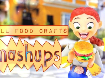 Mash Ups: Doll Food Crafts | Artesanato de papel | Hamburger | Melancia | Bolos comestíveis e mais