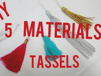 QUICK GUIDE TO MAKING TASSELS WITH 5 DIFFERENT MATERIAL  - How To Make Tassels at HOME The Easy Way!