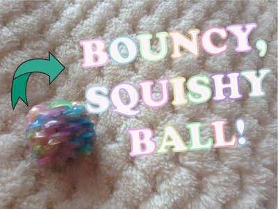 RainbowLoom Squishy, BOUNCY BALL Tutorial! {Kittycatloom}