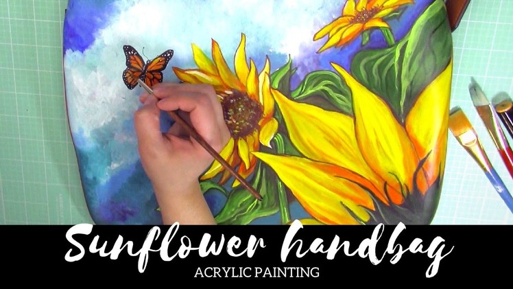 Sunflower Handbag | Acrylic Painting