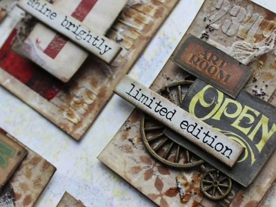 Vintage ATC's Made for Scrapbooking with M.E. by Heather Thompson