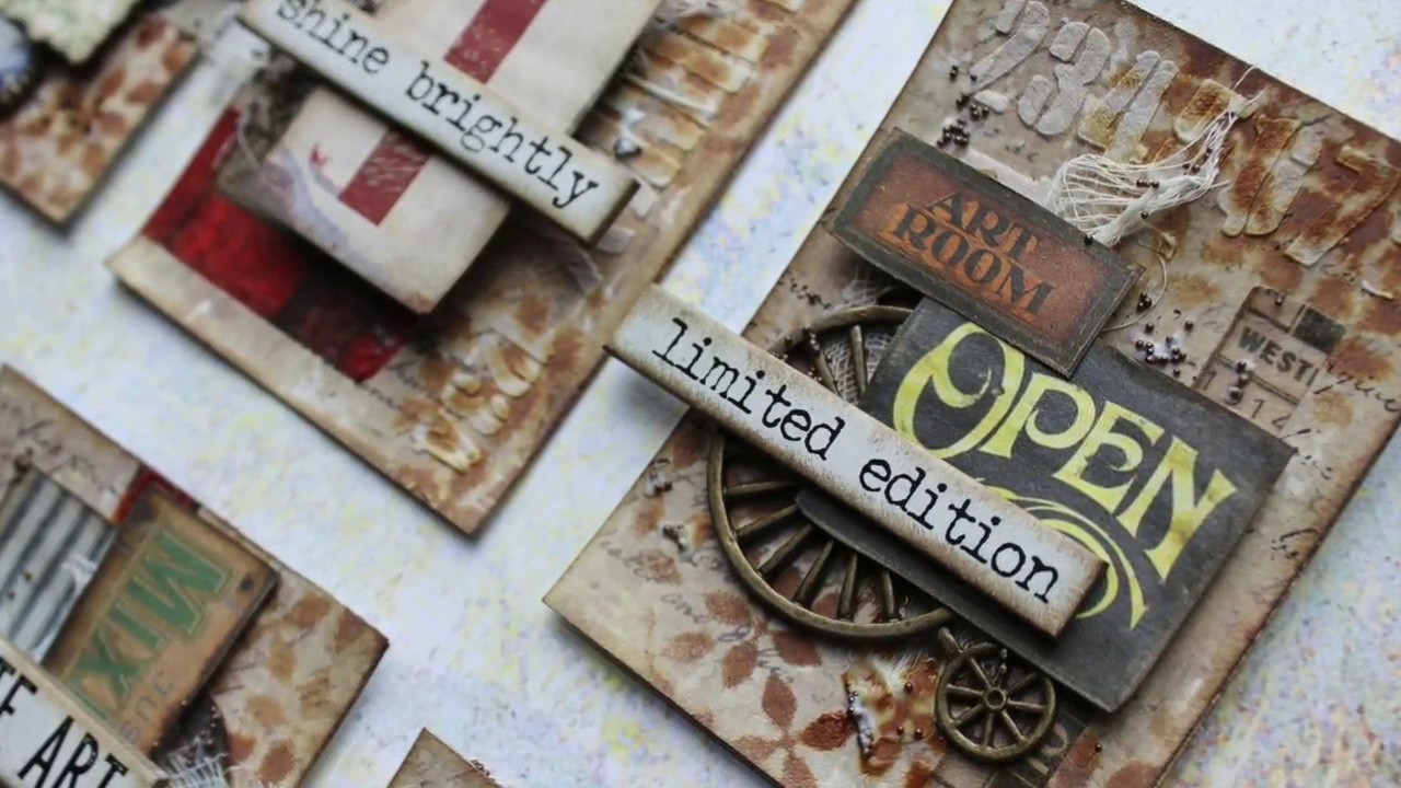 Vintage ATC's Made for Scrapbooking with M.E. by Heather Thompson