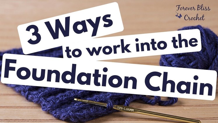 3 Ways to Work into the Foundation Chain