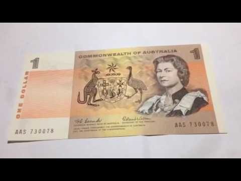 Australian $1 Dollar Bank Note