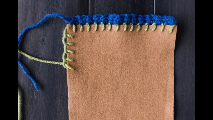 Crochet an Edge on Fabric