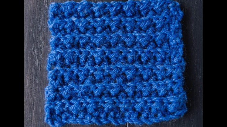 Crochet Faux Mistake Rib Stitch
