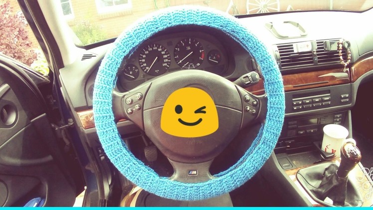 Crochet Steering Wheel Cover (super easy)