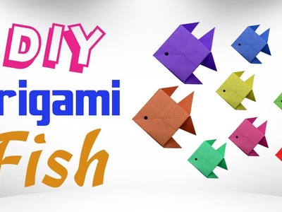 Cute & Easy Origami Fish - DIY How To Make Origami Fish - 3D Origami Fish Instructions Step By Step