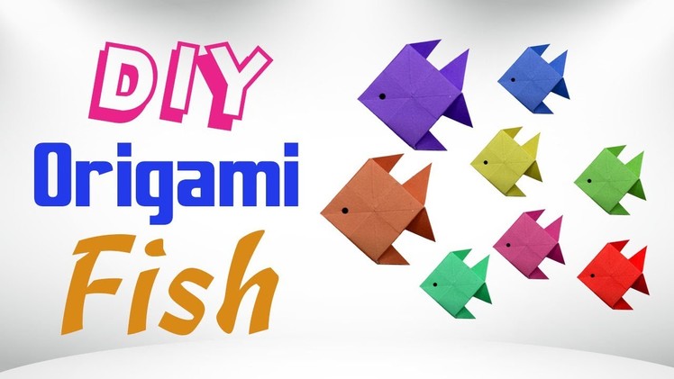 Cute & Easy Origami Fish - DIY How To Make Origami Fish - 3D Origami Fish Instructions Step By Step