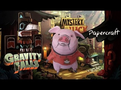 Disney Gravity Falls Papercraft: Dandinou! Waddles! The Mabel's Pig!