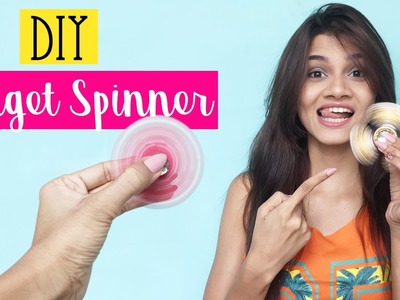 DIY Fidget Spinner (WITHOUT BEARINGS) EASY!!! | How to make Fidget Spinner At HOME | Shreeja Bagwe