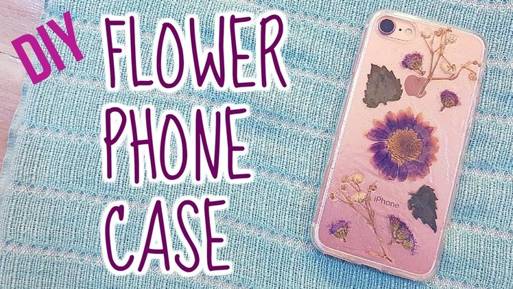 DIY FLOWER PHONE CASE. Penpal Gift Idea