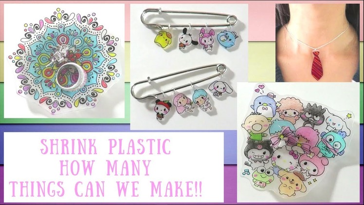 DIY Shrink Plastic   How to make 9 wonderful items