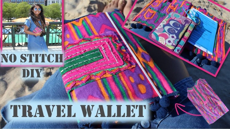 DIY Travel Wallet | No Stitch