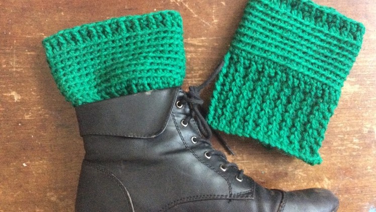 Easy Basic Crochet Boot Cuff